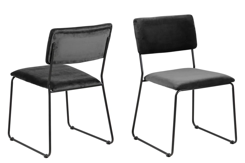 Actona Cornelia Esszimmerstuhl Stahl/Stoff