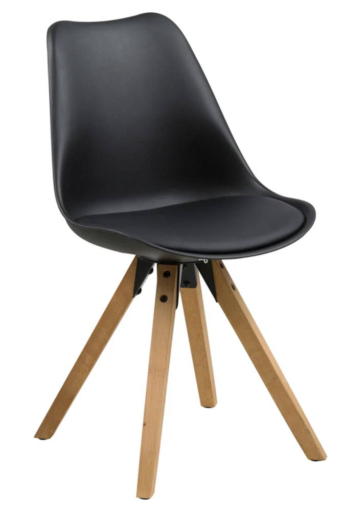 Actona Dima Esszimmerstuhl Rubberwood/Leder look