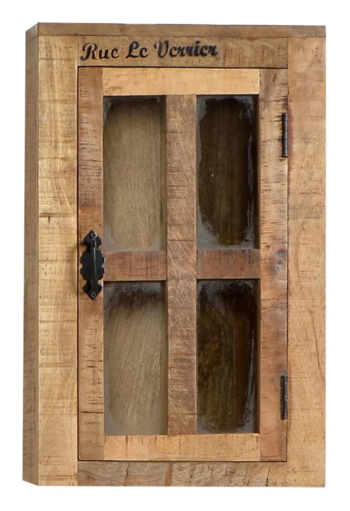 SIT Möbel RUSTIC Hängeschrank lackiertes Mangoholz mit starken Gebrauchsspuren Natur Antik