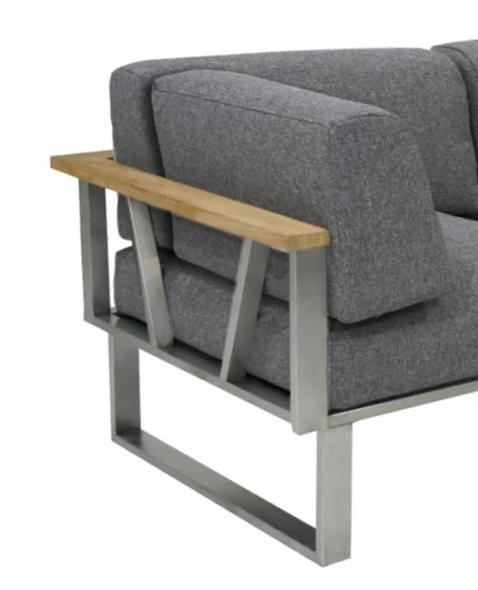 Zebra Belvedere Seitenkissen Medium Grey Tuvatextil
