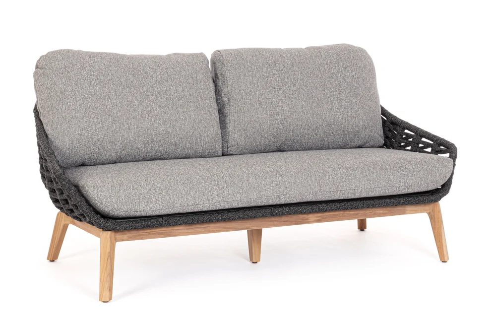 Bizzotto Tamires Sofa Aluminium/Teak