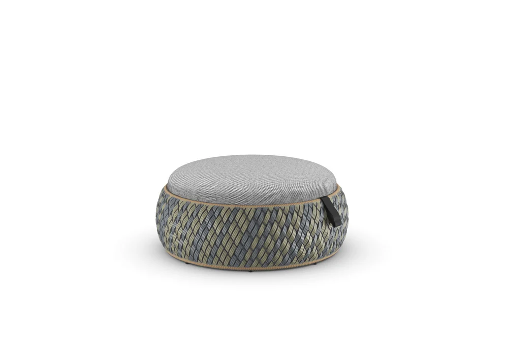 Dedon DALA Lounge Hocker Ø 96 cm inkl. Sitzkissen
