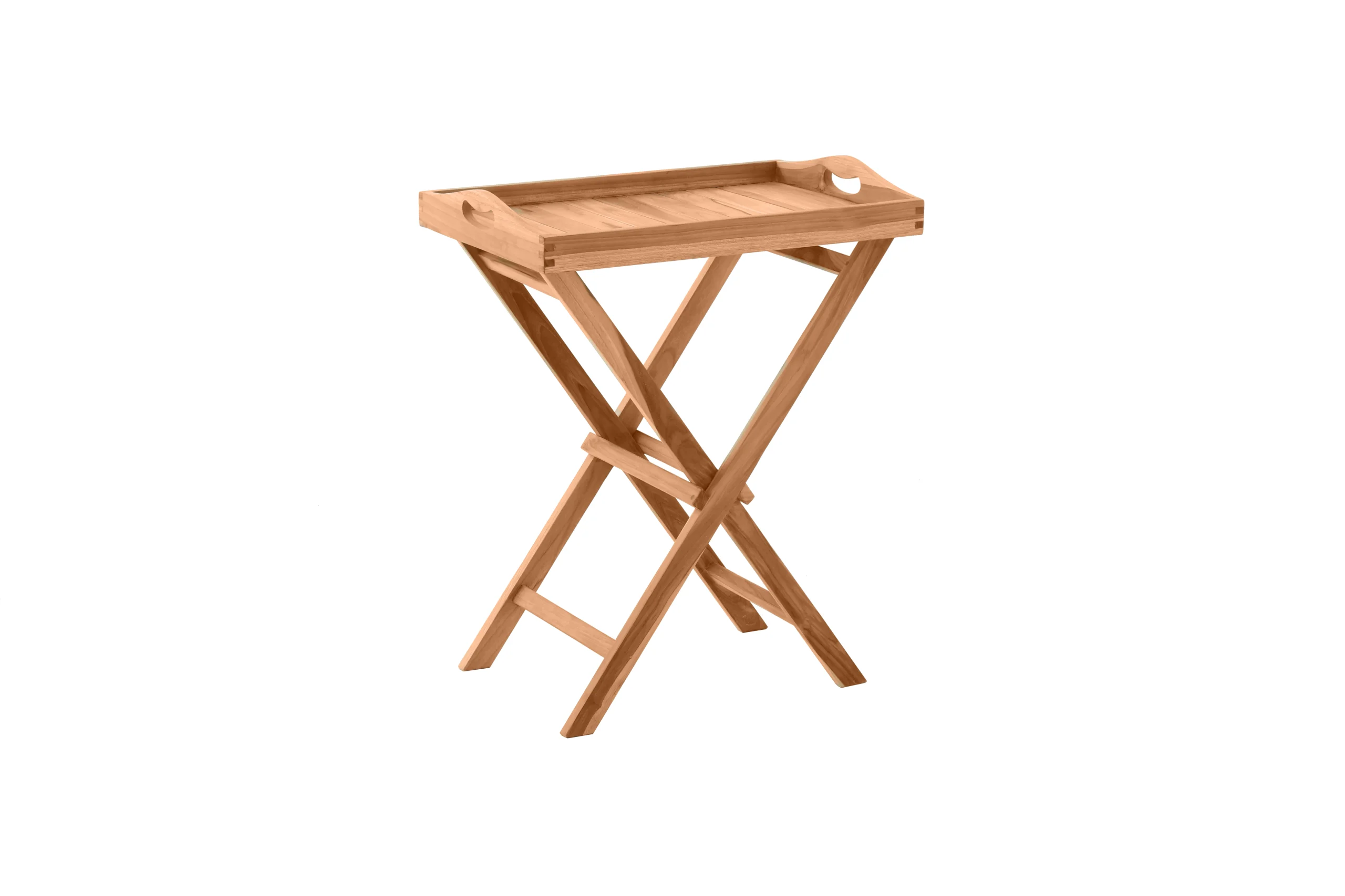 Möbilia Serviertisch Teak natur klappbar 60x40 cm