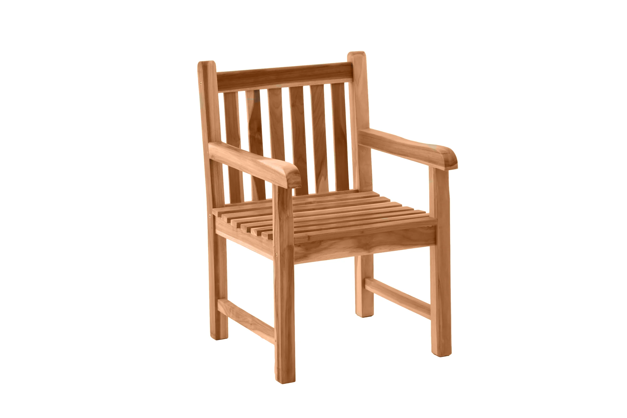 Möbilia Gartensessel mit Armlehnen Teak natur