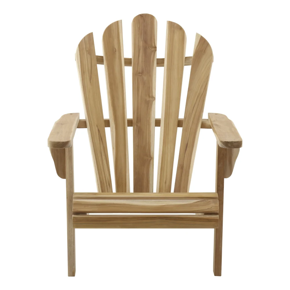 Möbilia Gartensessel Adirondack-Stuhl Teak natur