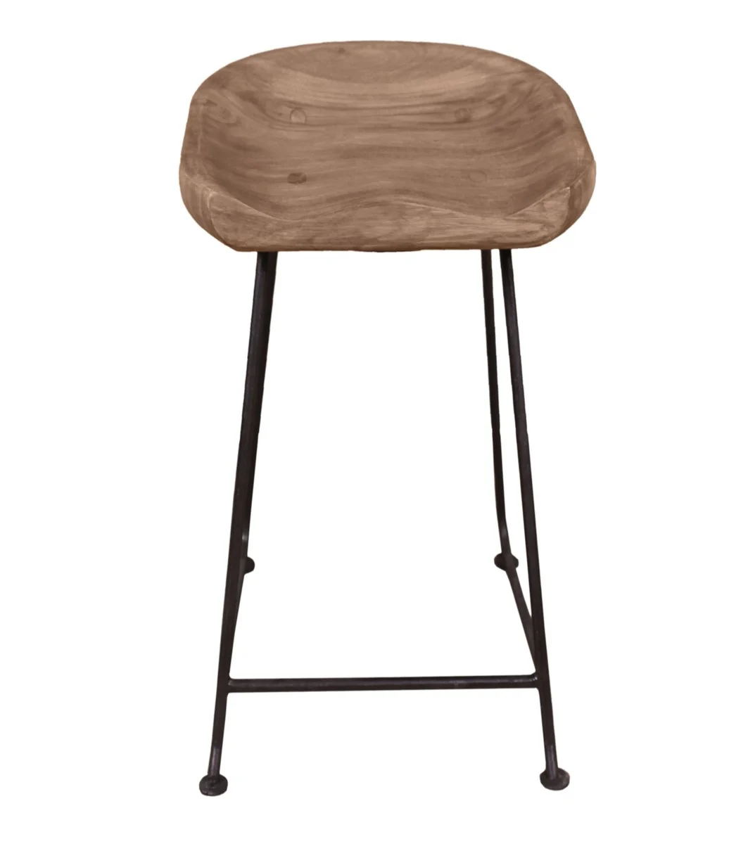 SIT Möbel NATURAL EDGE Barhocker Metall/Akazie natur und schwarz