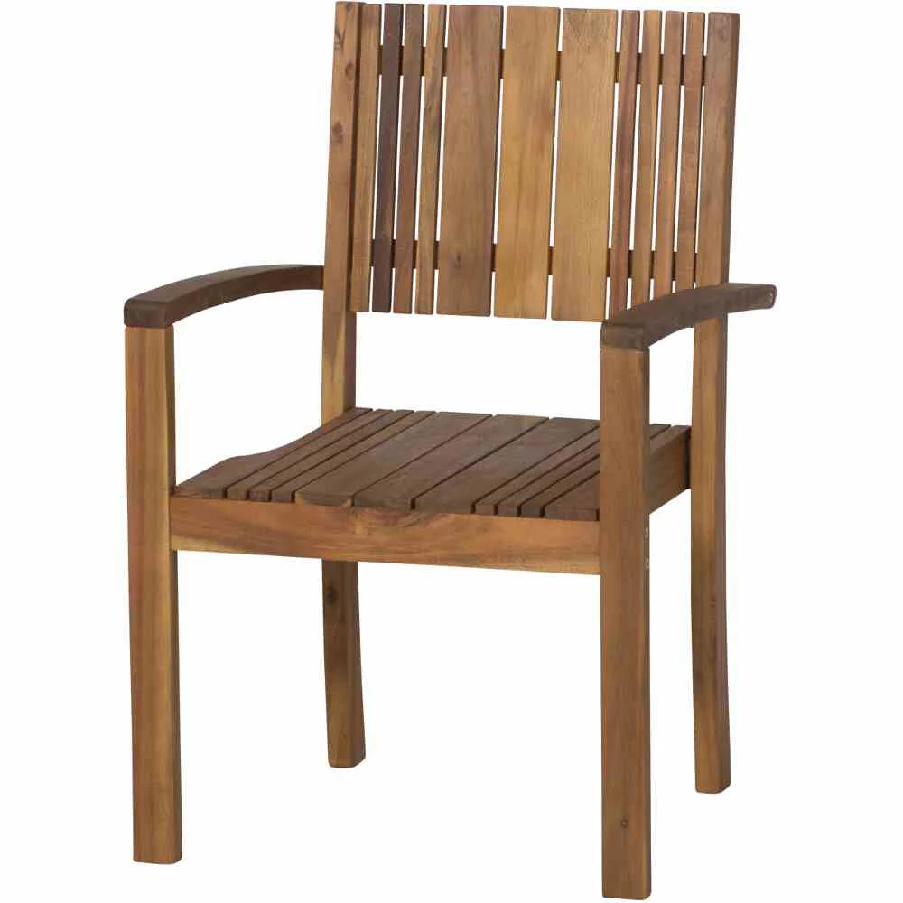 Siena Garden Falun Stapelsessel Teak 61x58 cm