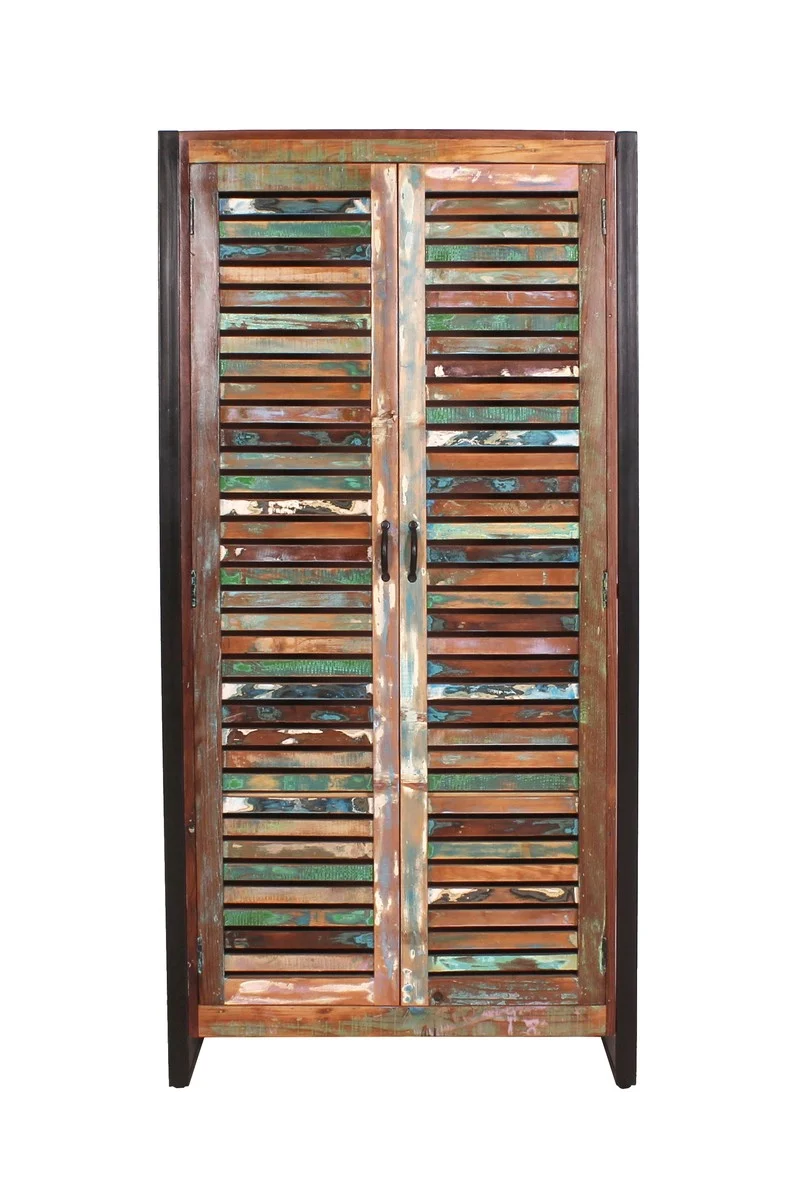 SIT Möbel FIUME Garderobenschrank Metall/Altholz bunt