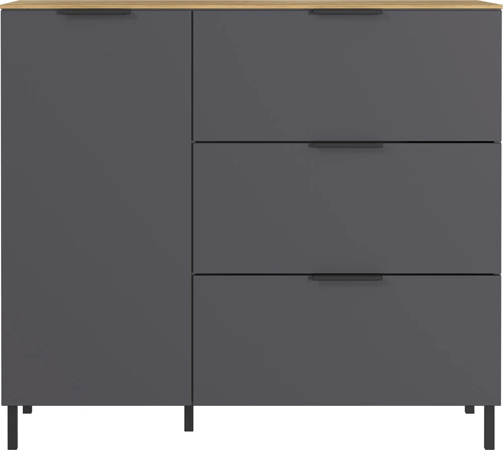 Germania California Kommode Holzwerkstoff Grau/Braun