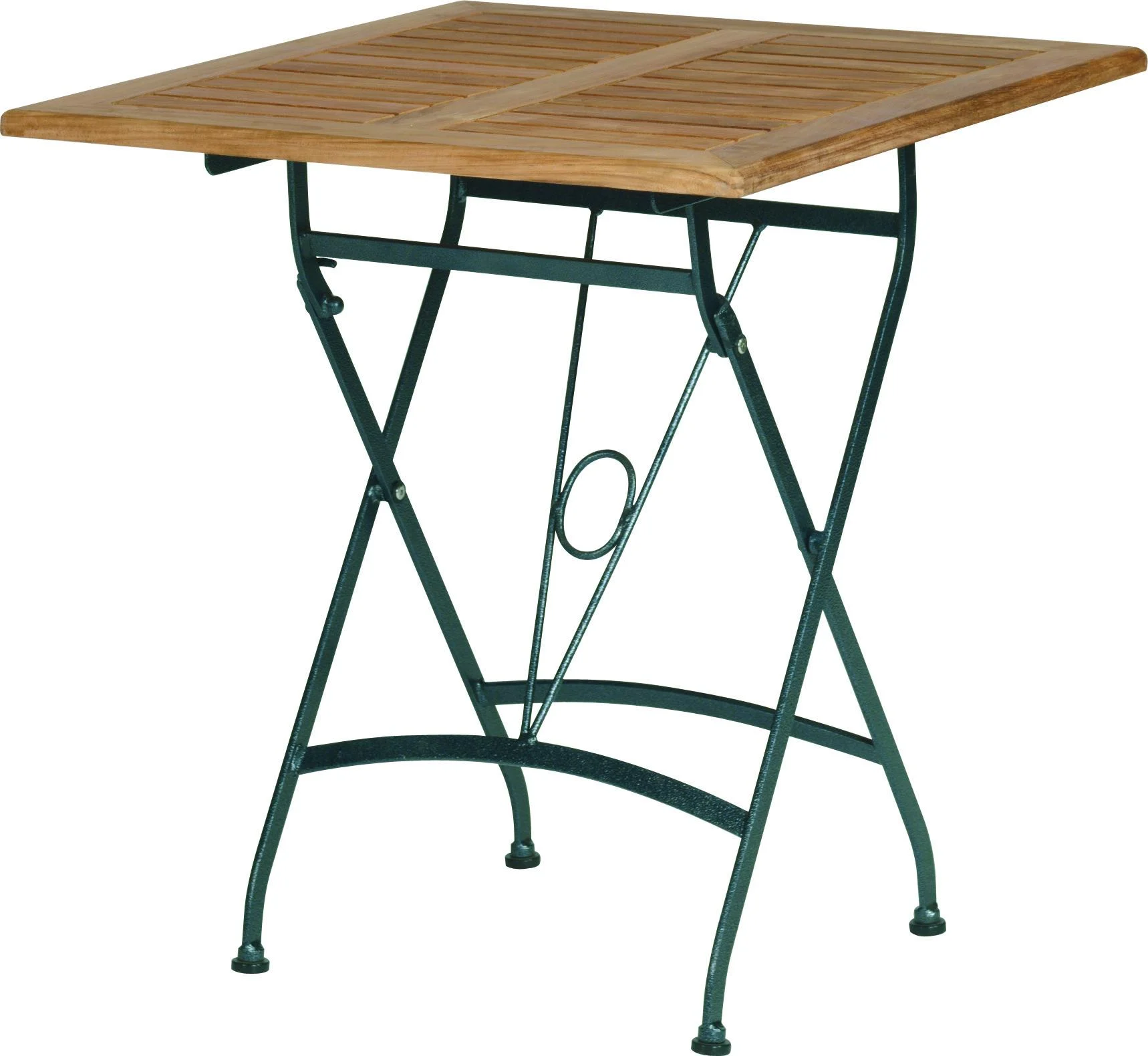 4Seasons Lindau Klapptisch 70x70 cm Eisen/Teak