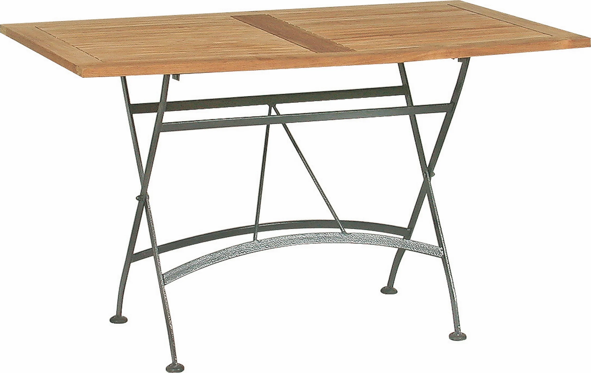 4Seasons Darwin Klapptisch 120x70 cm Eisen/Teak