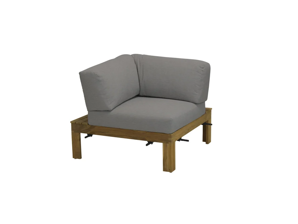 4Seasons Mistral Eck-Modul inkl. Kissen Teak