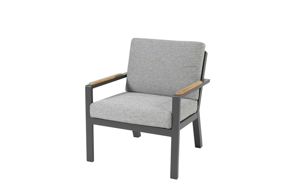 4Seasons Proton niedriger Dining Sessel Anthrazit inkl. 2 Kissen