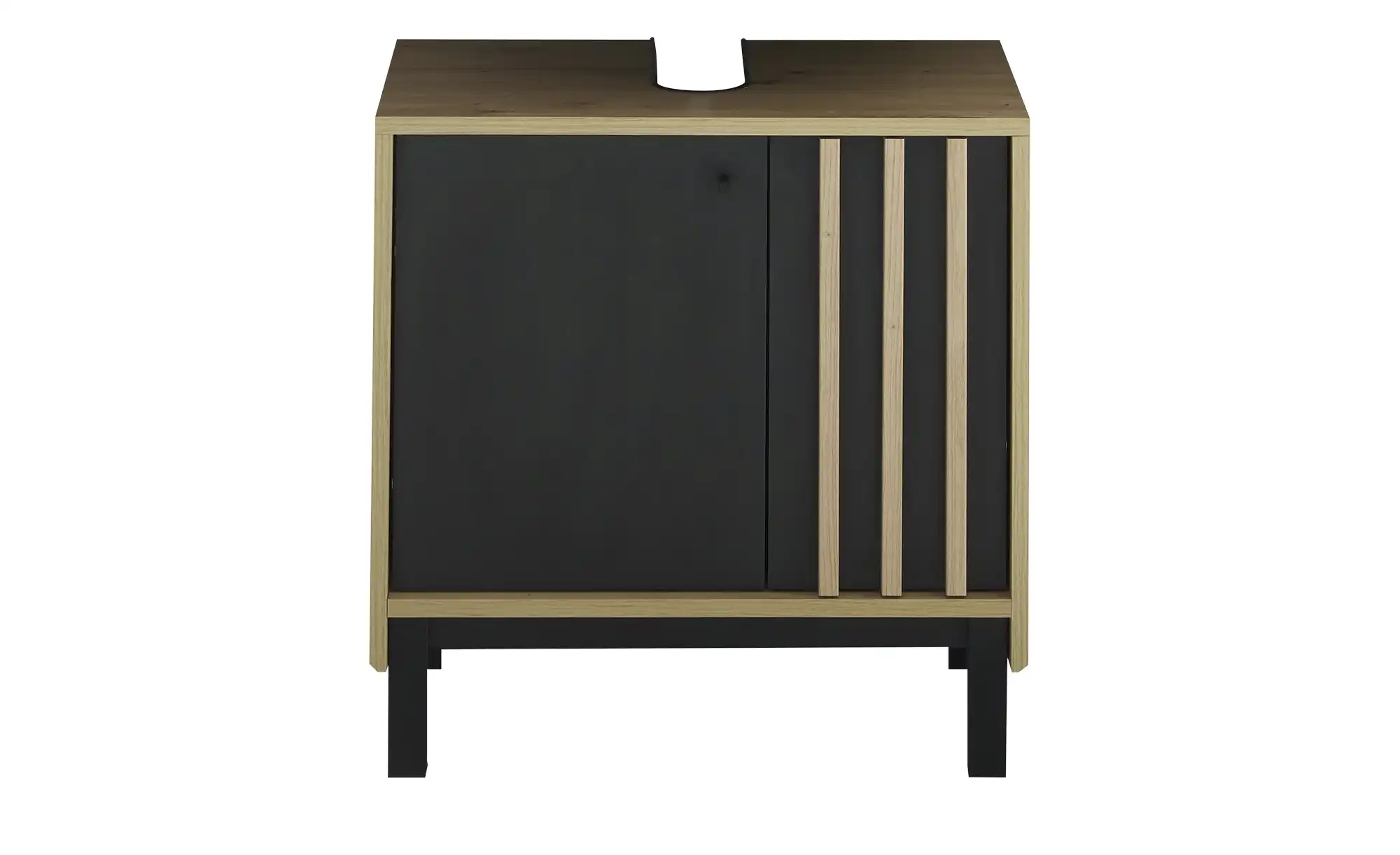 Bega BBK Volano Waschbeckenunterschrank in Artisan Eiche, Schwarz