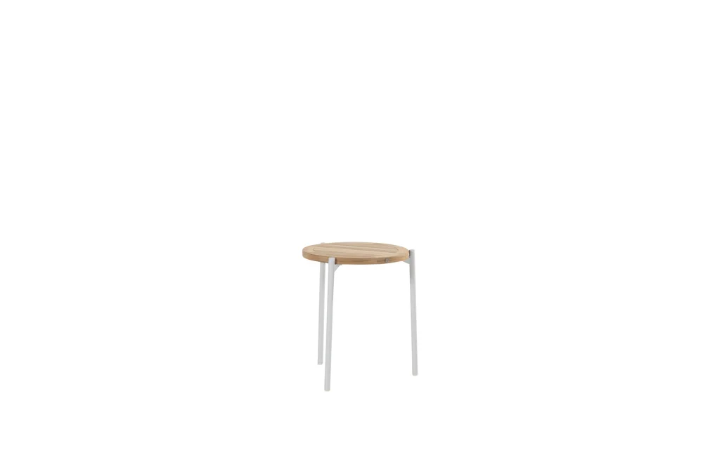 4Seasons Yoga Kaffeetisch Frostgrau/Teak