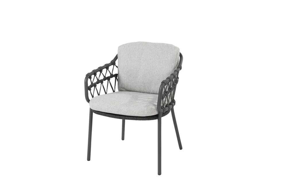 4Seasons Calpi Dining Sessel Anthrazit inkl. 2 Kissen