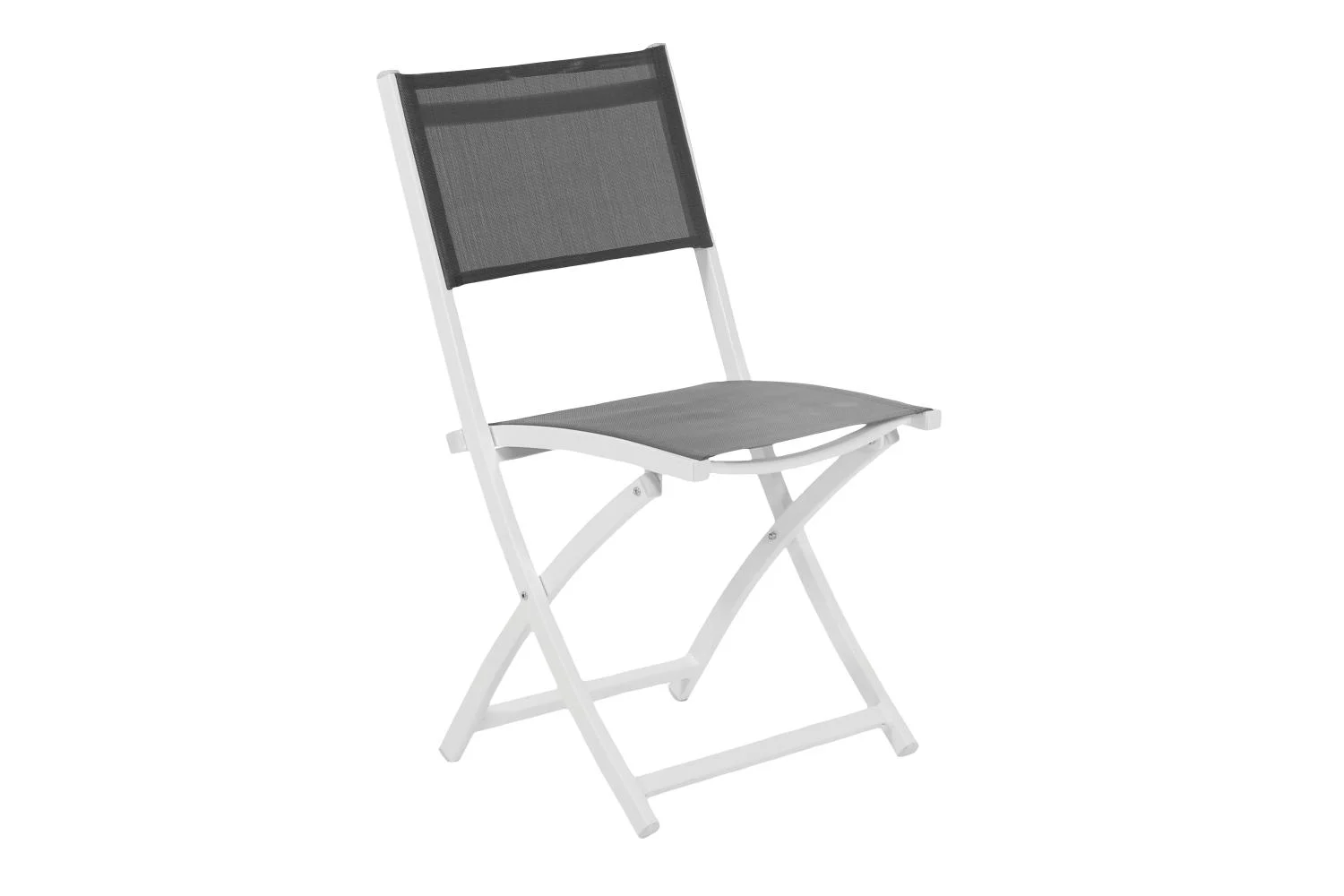 Brafab Leone Gartenstuhl Aluminium/Textilene weiß klappbar