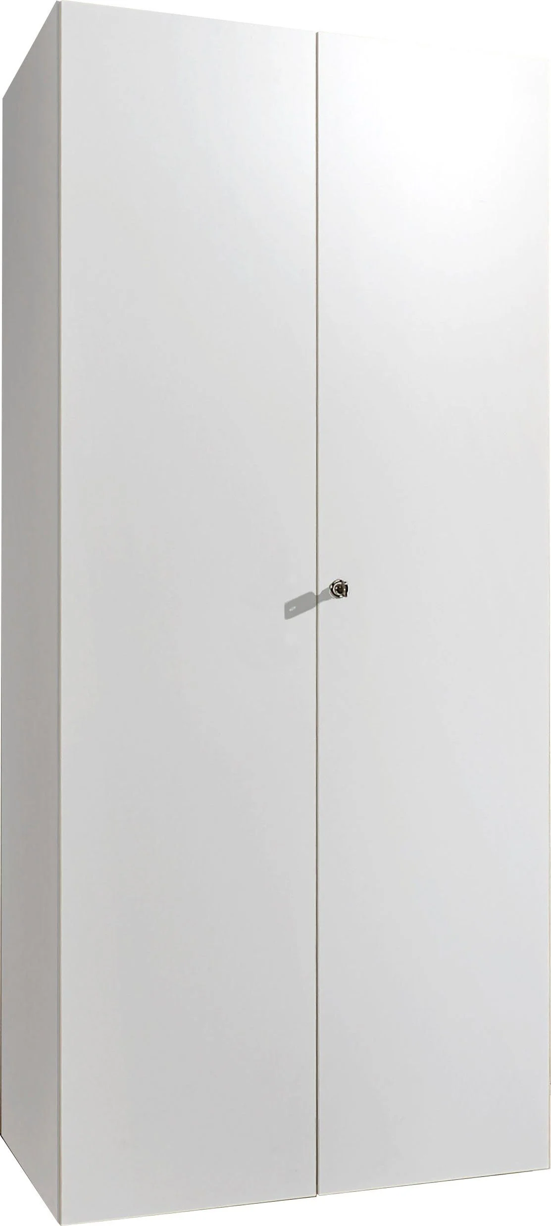 Wimex Multiraumkonzept Schrank mit Schloss Weiß Holzwerkstoff 40x80x185 cm