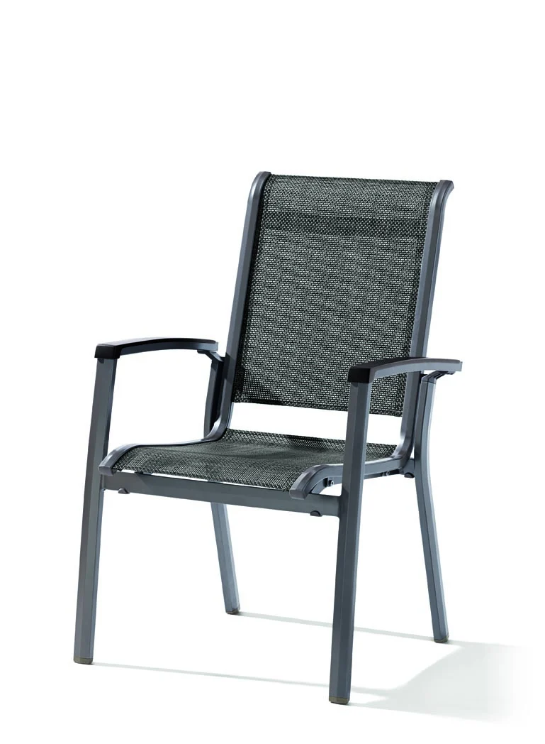 Sieger Calvi Stapelsessel Aluminium/Textilene
