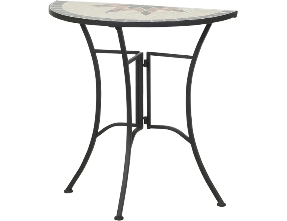 Siena Garden Stella Tisch 35,5x70x71 cm Keramik Stahl/Schwarz