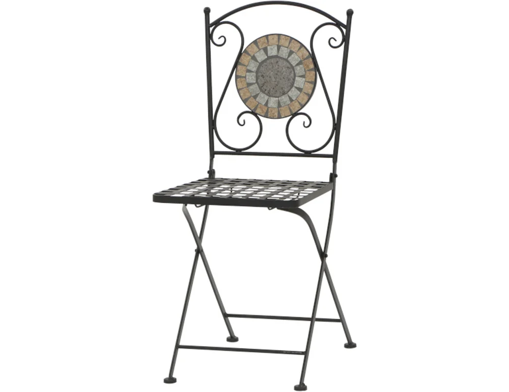 Siena Garden Prato Klappsessel 37x36x90 cm Stahl/Schwarz