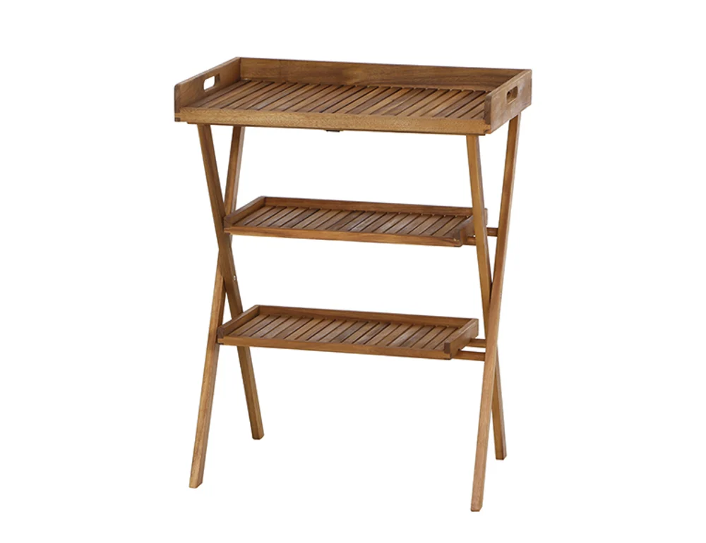 Siena Garden Caruna Tablett 70x45x91 cm Akazie Natur