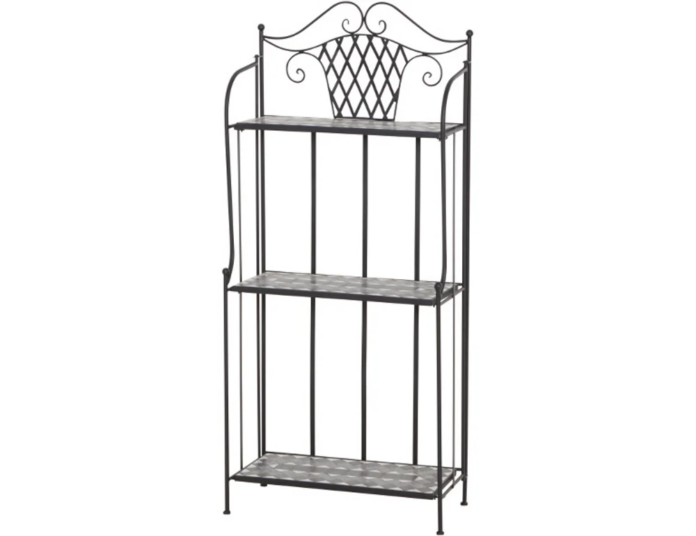 Siena Garden Como Regal 63x29x142 cm Stahl/Keramik