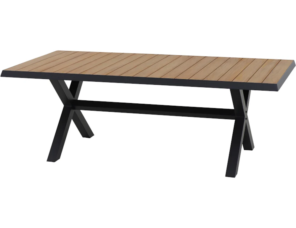 Siena Garden Tirana Gartentisch 200x100cm Aluminium/Teak