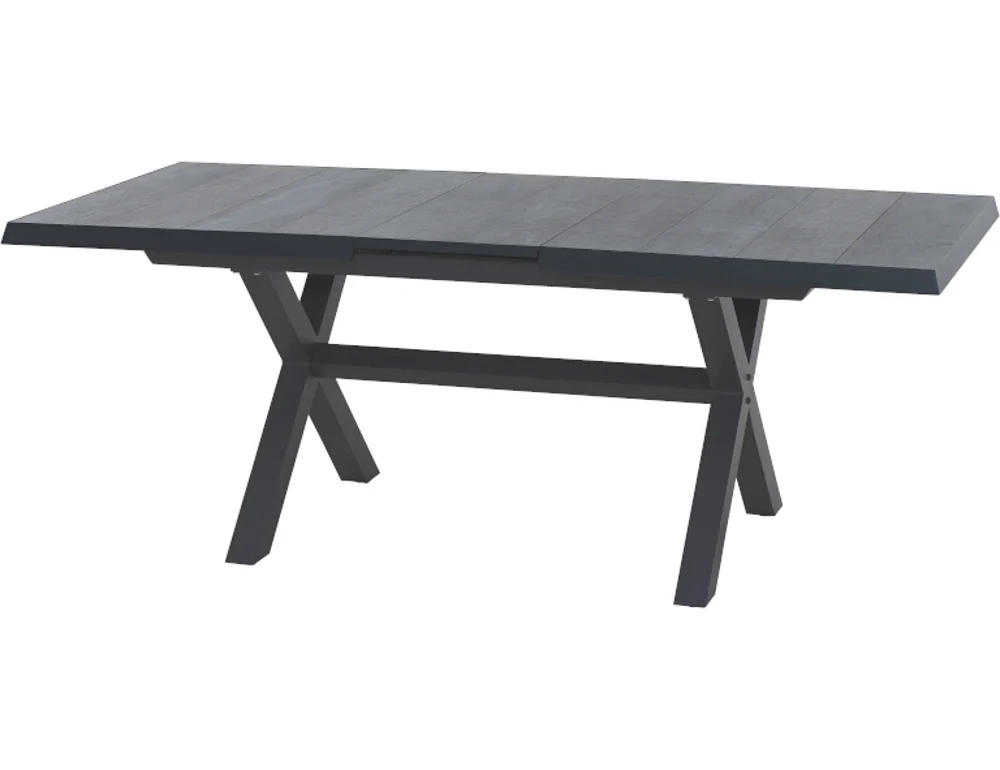 Siena Garden Sincro Ausziehtisch 160(200)x90 Anthrazit/Grau