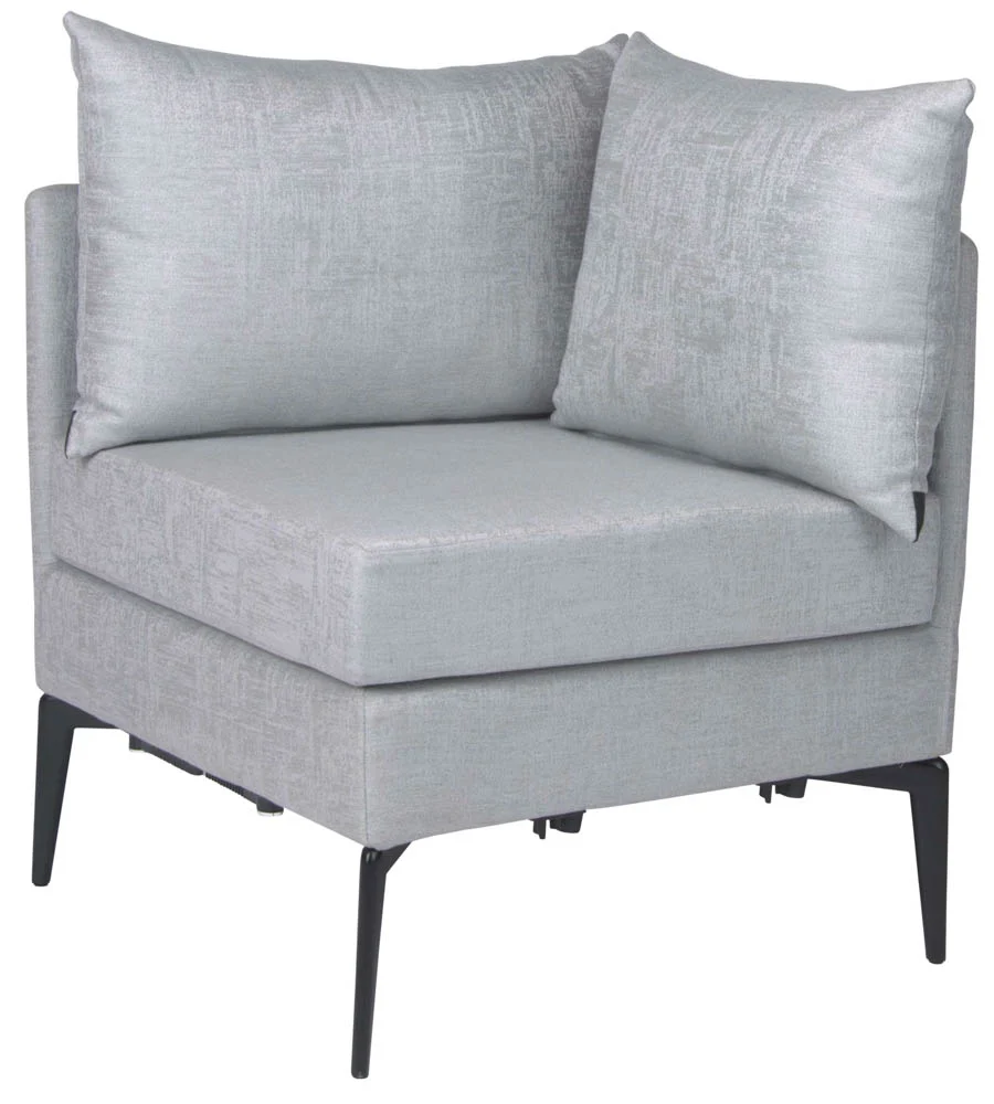 Stern Marta Eckelement Aluminium/Outdoorstoff meliert