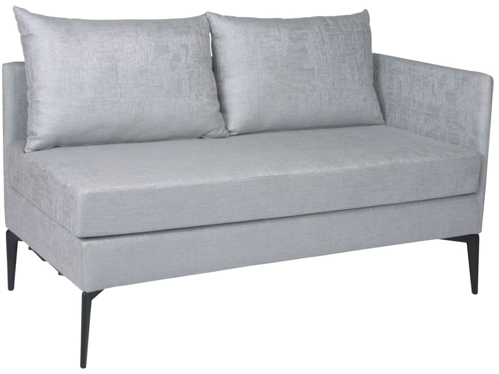 Stern Marta Element 2-Sitzer Aluminium/Outdoorstoff meliert