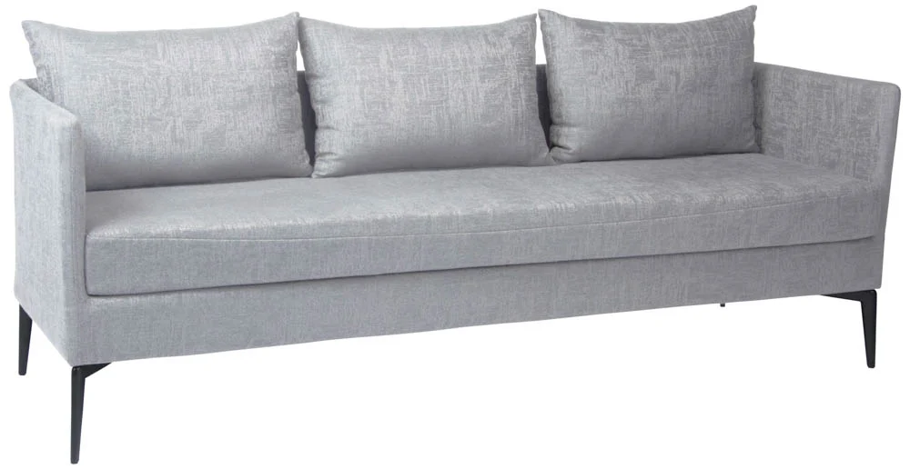 Stern Marta Sofa 3-Sitzer Aluminium/Outdoorstoff meliert