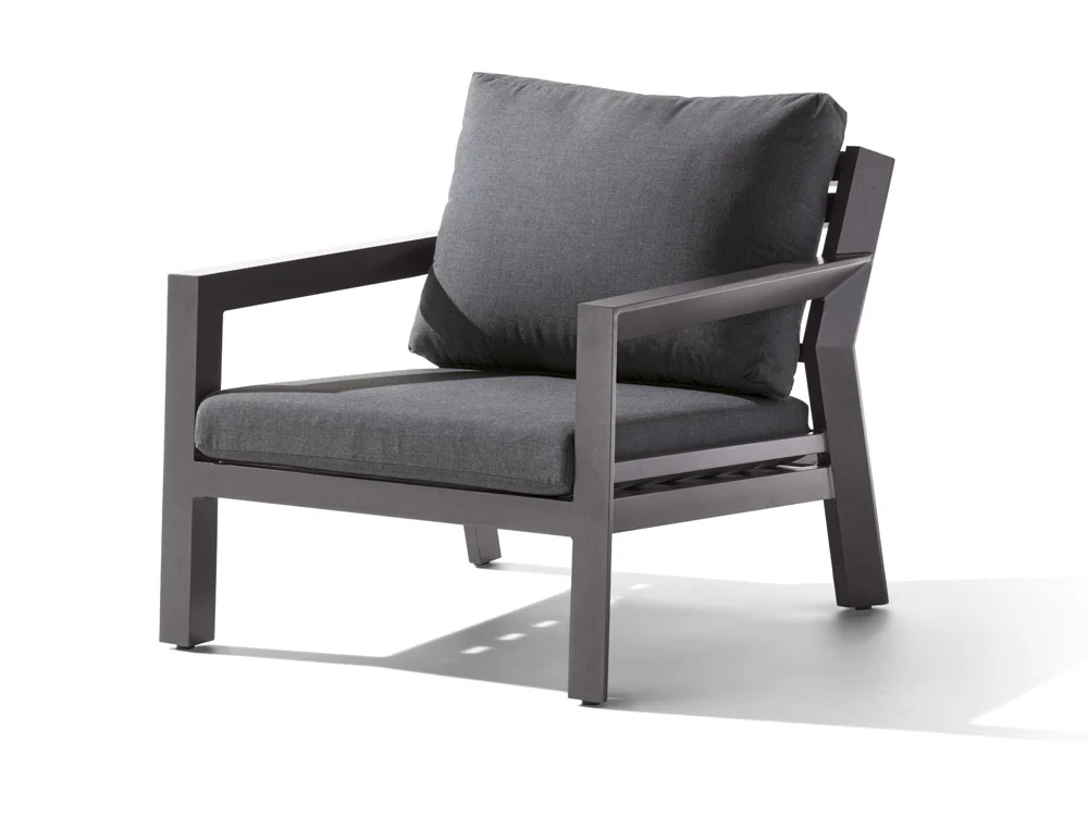 Sieger Brisbane Lounge 1-Sitzer eisengrau/grau