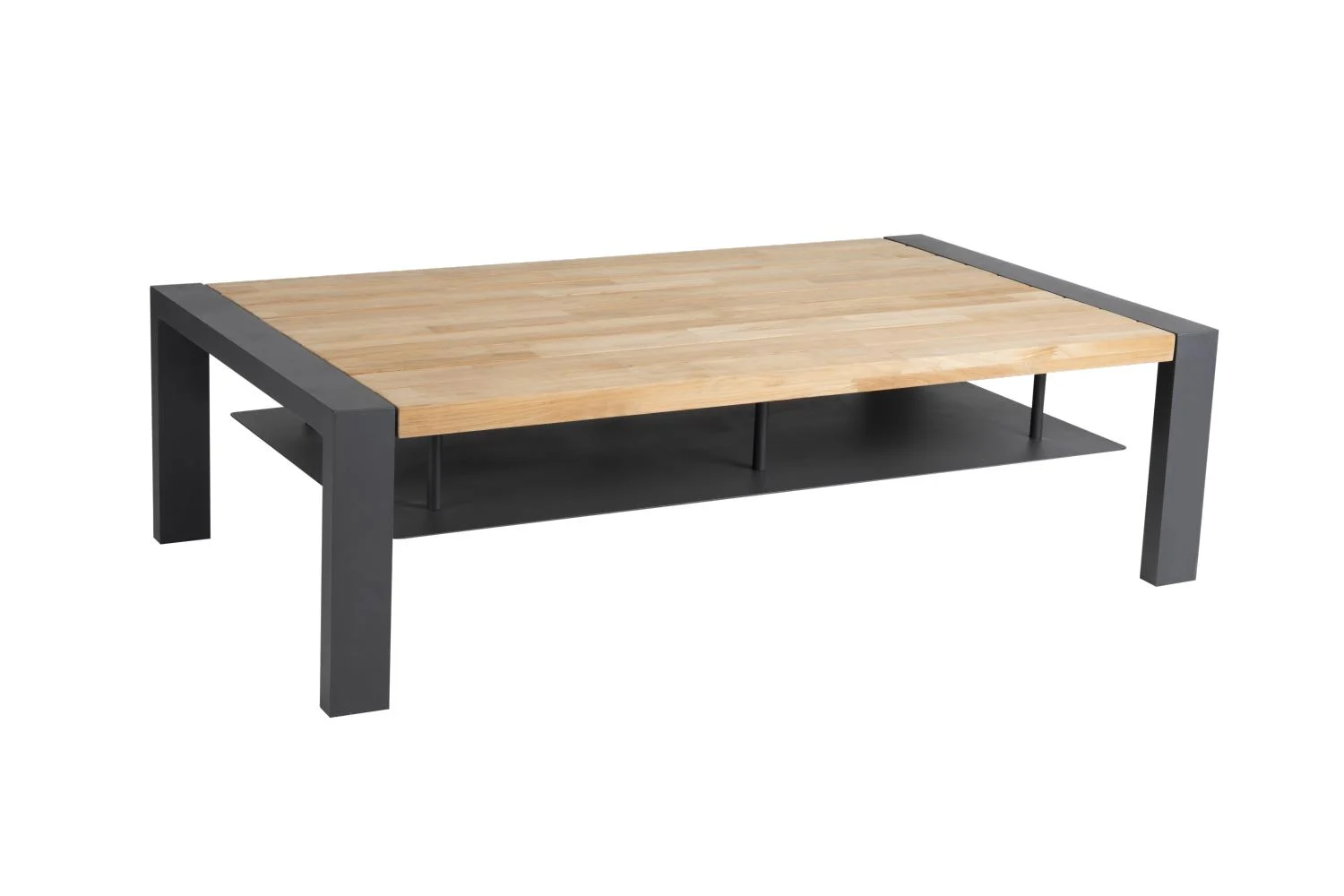 Brafab Amesdale Loungetisch Teak/Aluminium Anthrazit/Natur 140x80 cm
