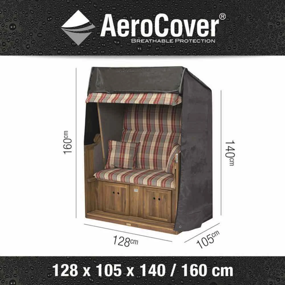 Aerocover Schutzhülle für Strandkörbe 128x105x160/140 cm