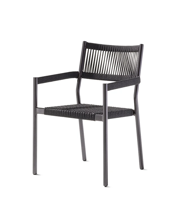 Sieger Rimini Stapelsessel Aluminium Eisengrau