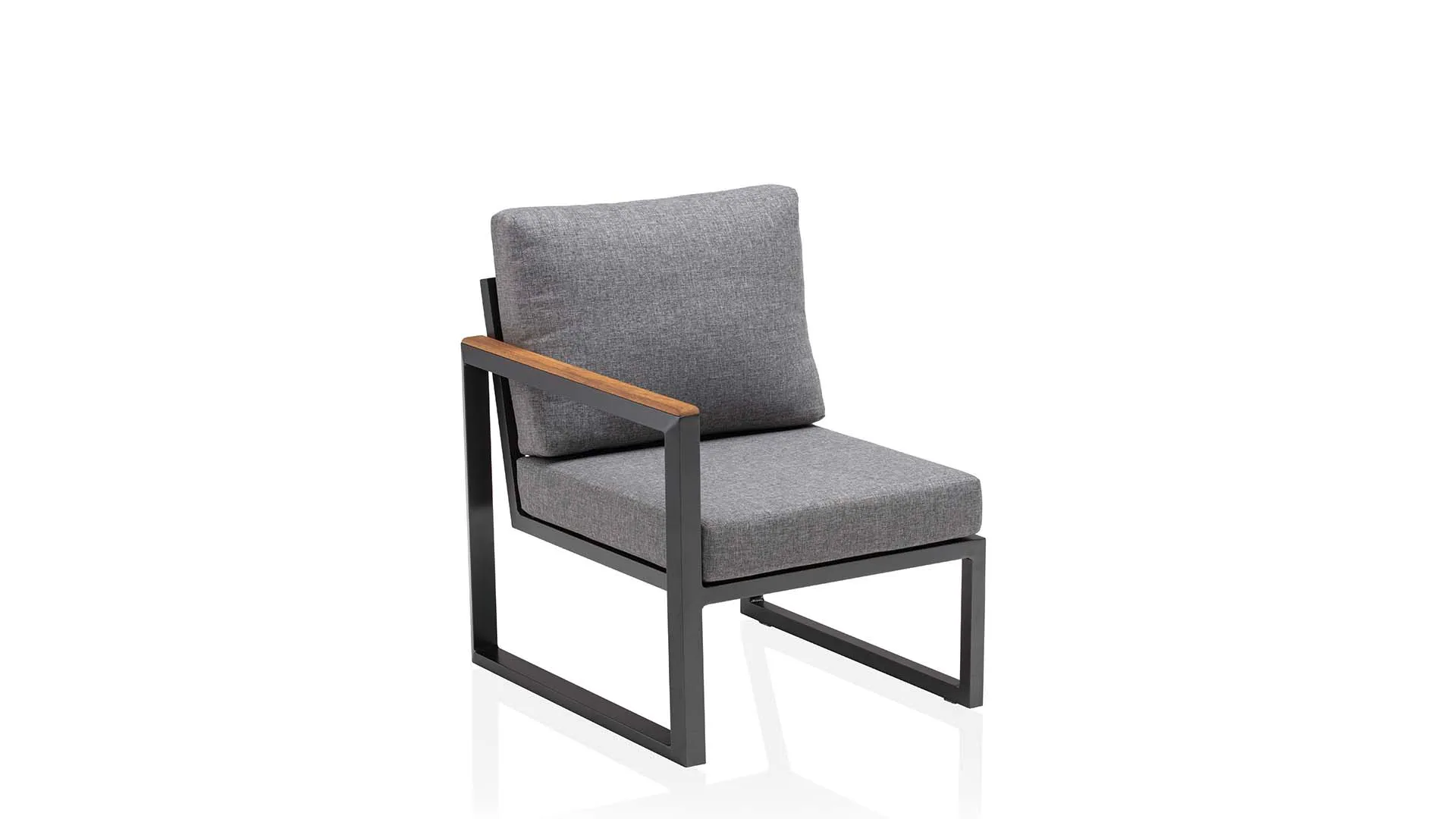 Kettler Ocean Skid Lounge City Line Endteil links Teak