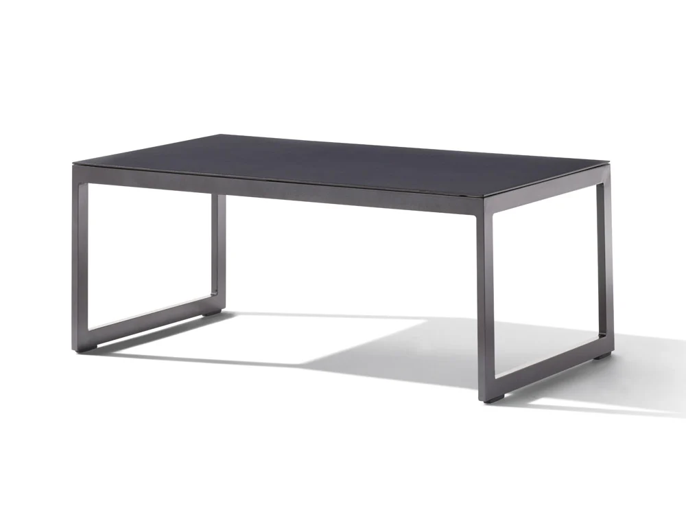 Sieger Loungetisch mit Glasplatte 110x60x44 cm