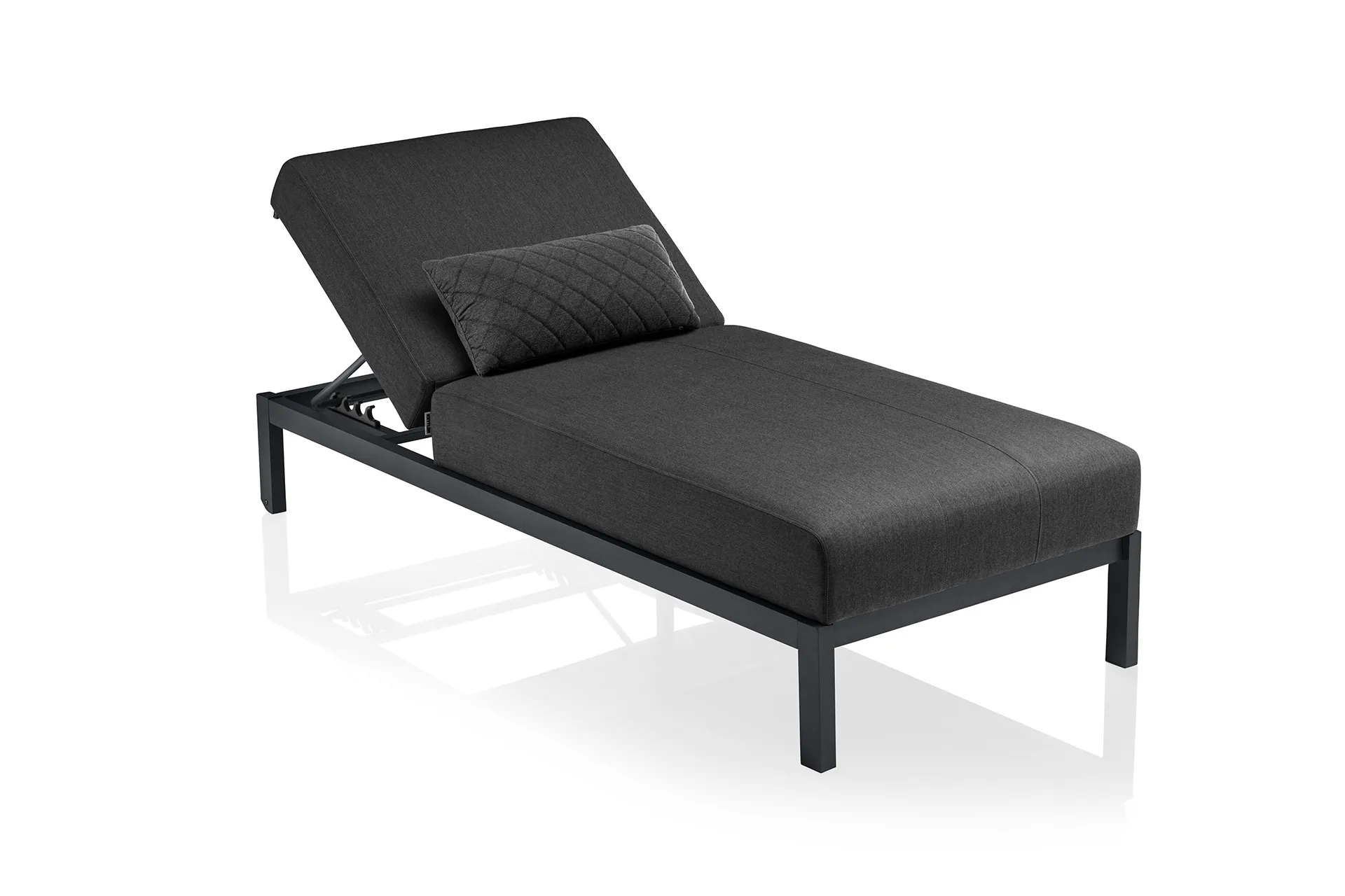 Kettler Pure Silver Line Sonnenliege Aluminium/Sunbrella