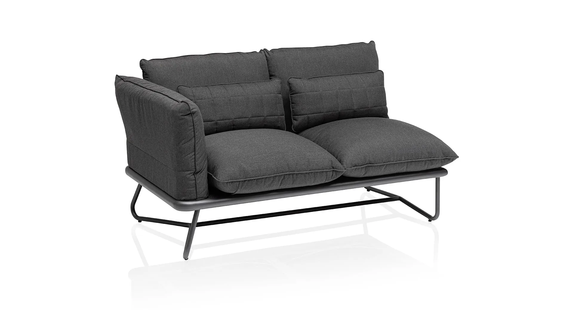 Kettler Gentle Lounge Endteil links Aluminium