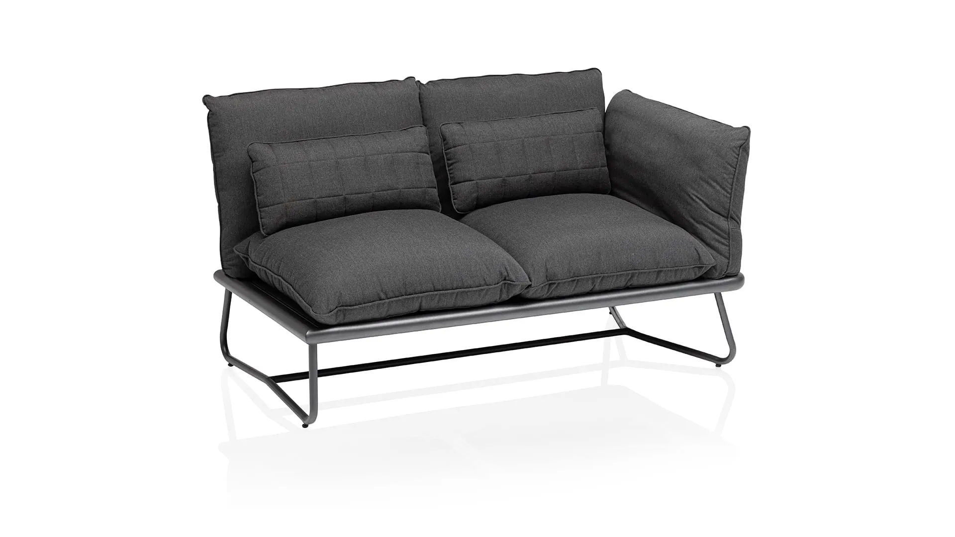 Kettler Gentle Lounge Endteil rechts Aluminium