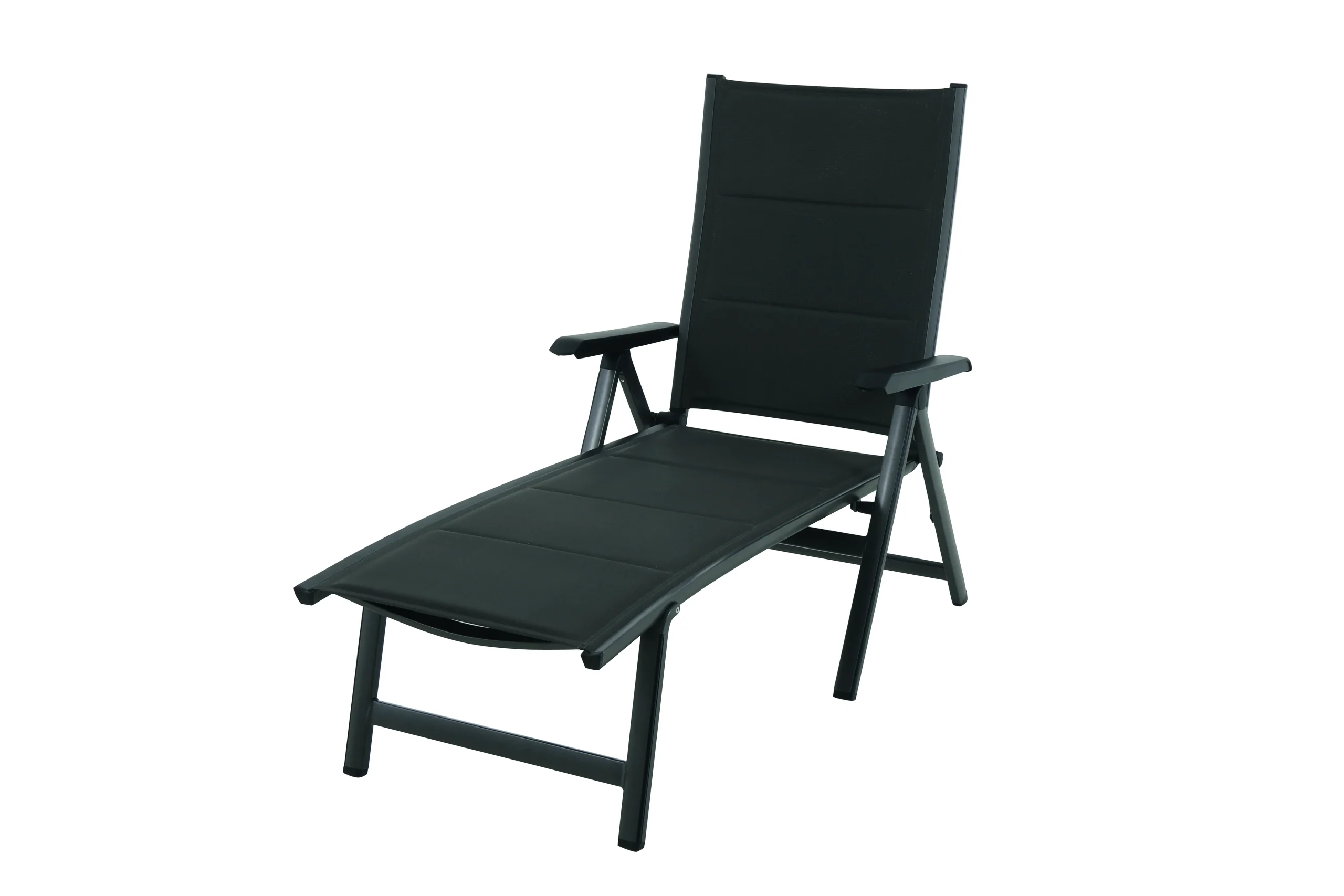 MWH Futosa Gartenliege Aluminium/Textilene klappbar iron grey