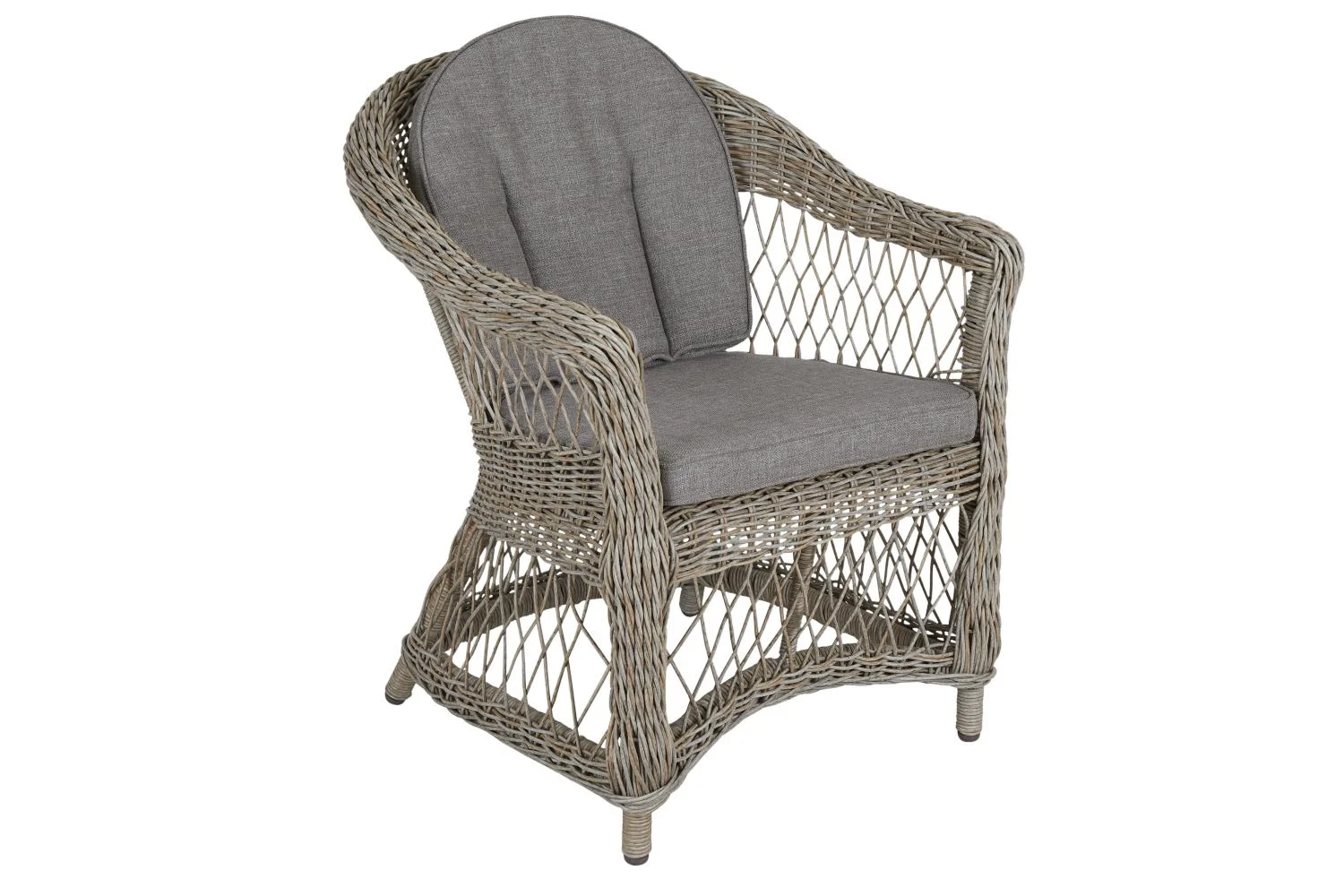 Brafab Kamomill Gartensessel inkl. Sitzkissen Geflecht/Olefin Beige