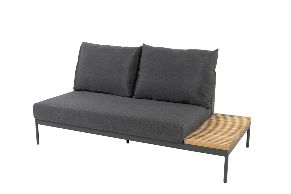 4Seasons Taste Sakura 2-Sitzer Sofa links oder rechts Antrazit inkl. 3 Kissen