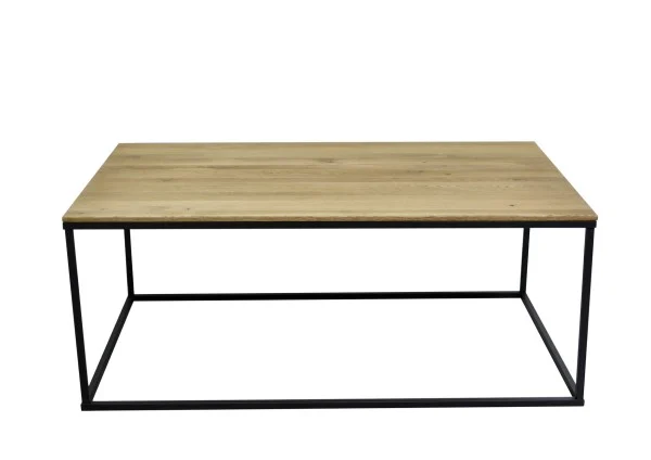 Faktorei Sascha Couchtisch Wildeiche/Metall 100x60x40 cm - Die Faktorei