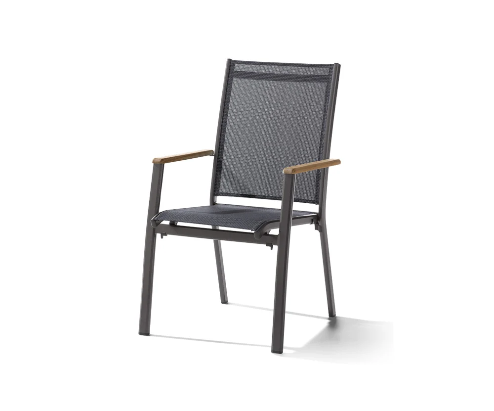 Sieger Cadiz Stapelsessel Aluminium/Textilene