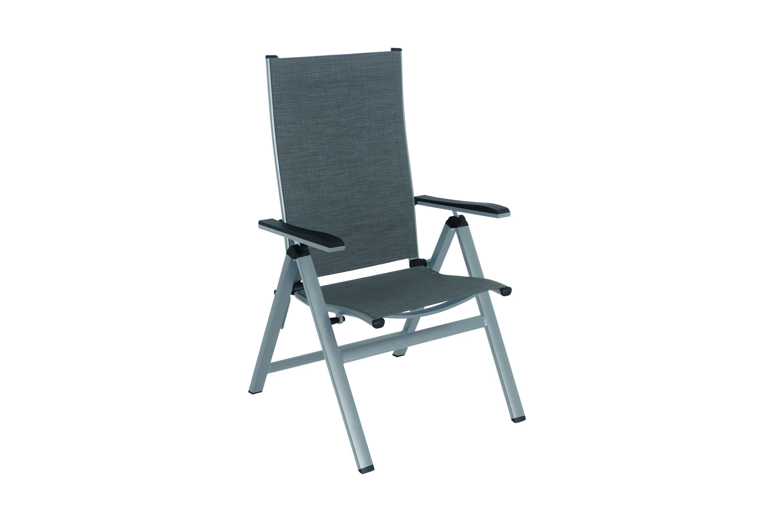MWH Solido Multipositionsstuhl Aluminium/Textilene Silber