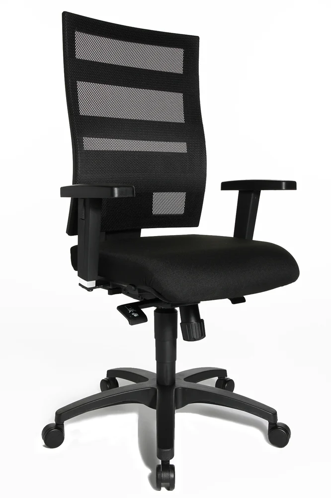 Topstar X-Pander Plus Schreibtischstuhl mit Armlehne schwarz - Höhenverstellbar