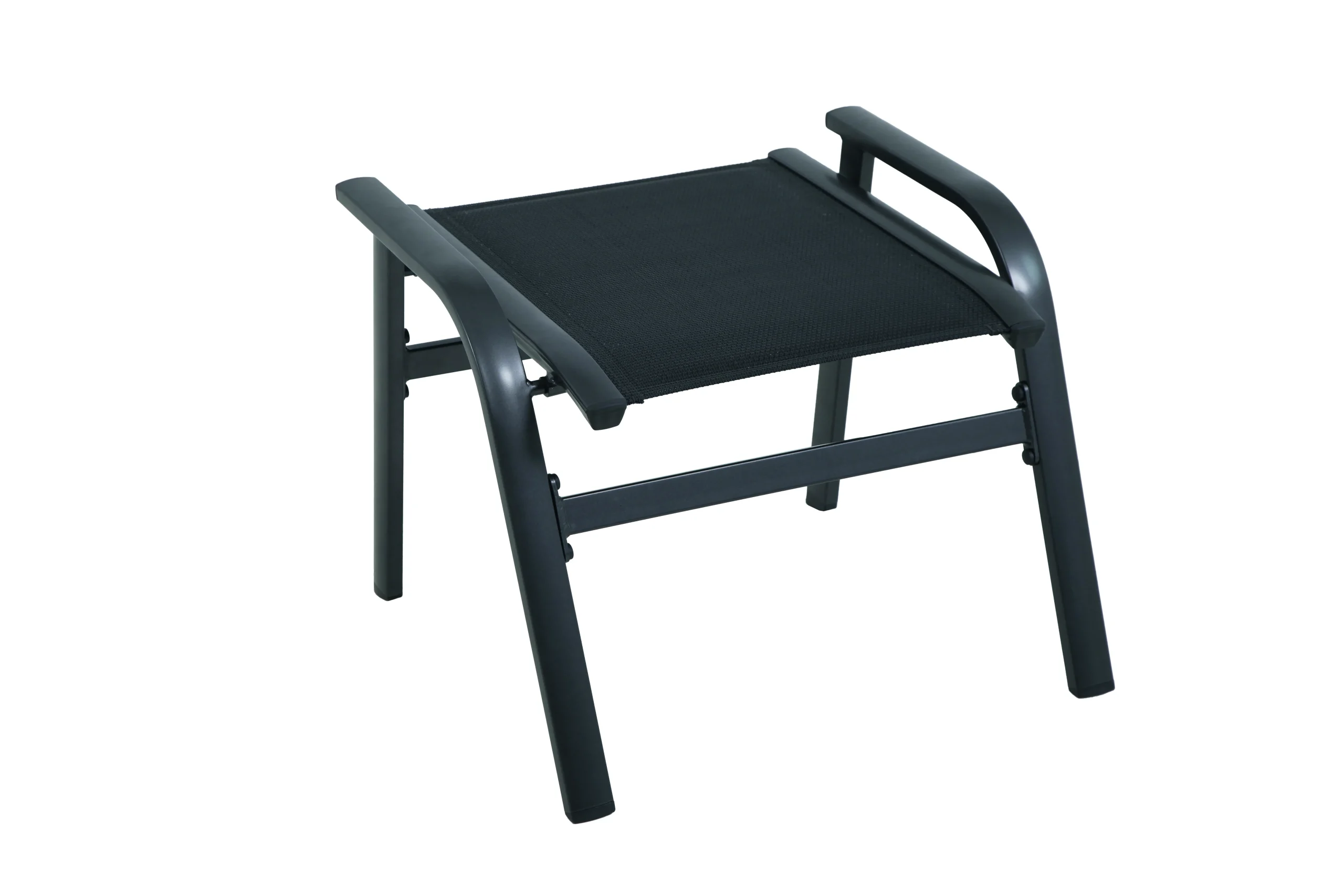 MWH Reno Hocker Aluminium/Textilene iron grey stapelbar