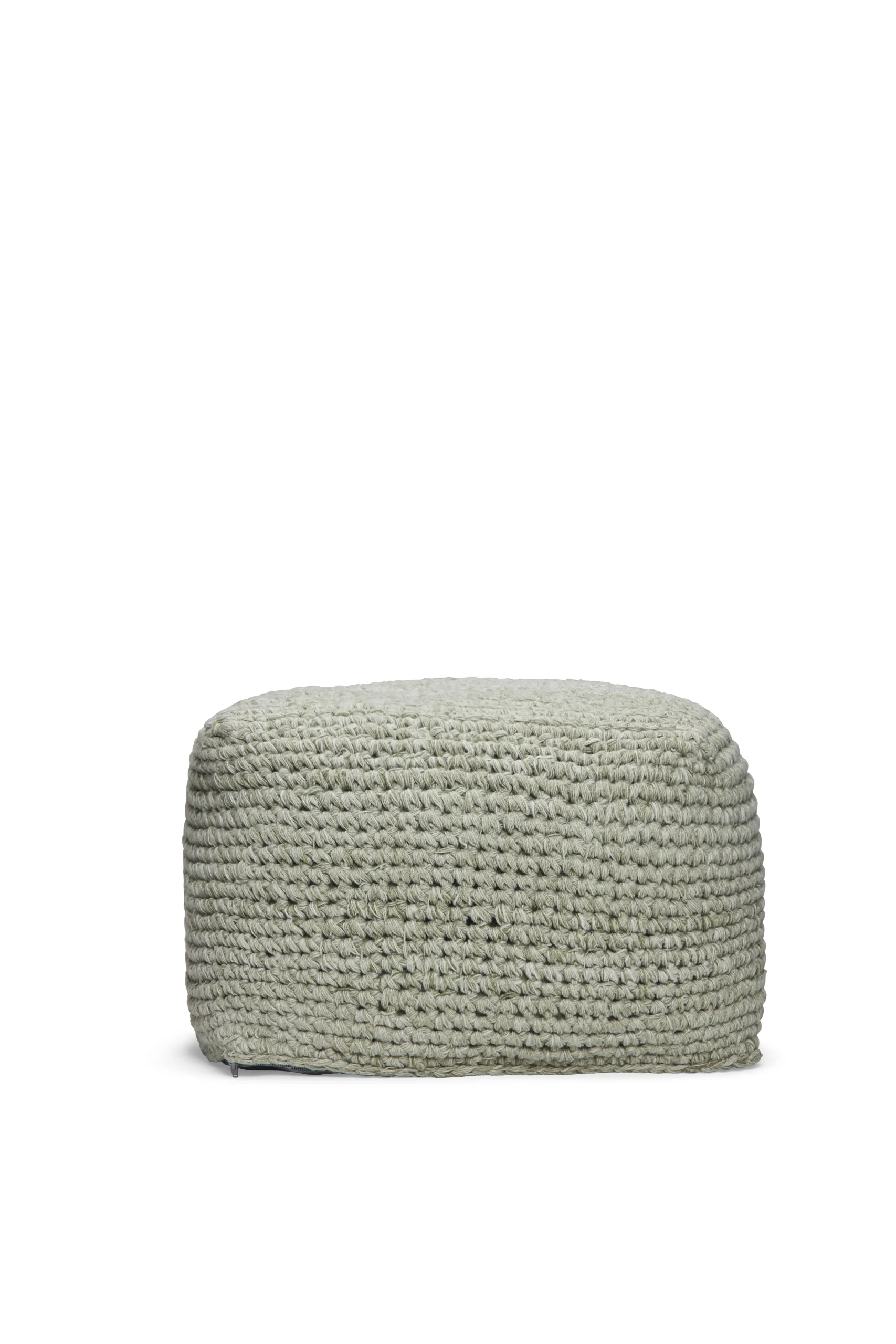 SUNS AREZZO Pouf aus recycelten PET Green mix 55x55x40